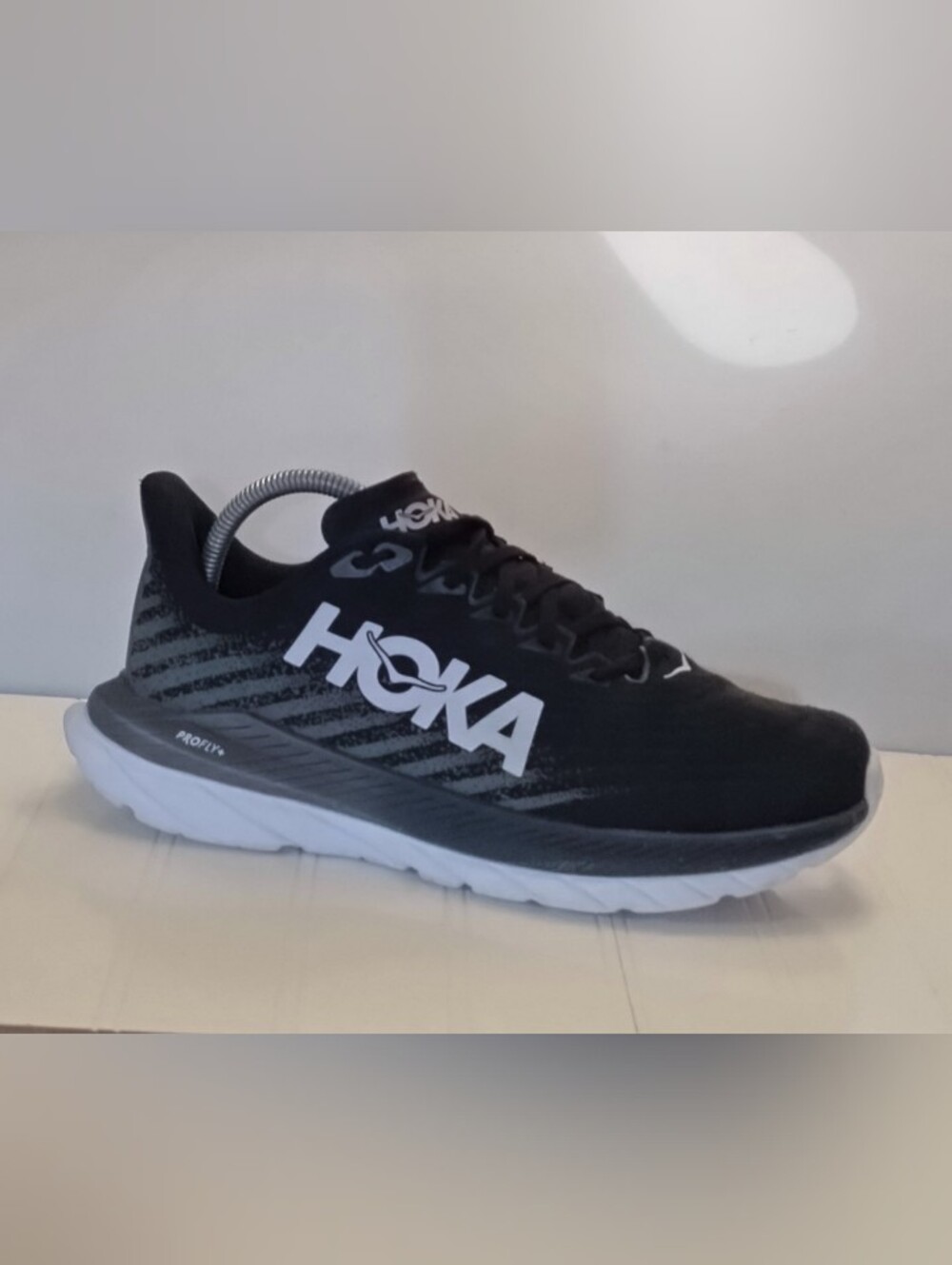 Hoka Mach 5 Running Shoes 1127894-BCSTL Size 9 Women's Black/Castlerock Grey